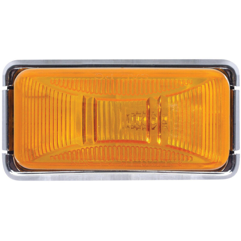 Optronics Trailer Marker/Clearance Light With Chrome Base, Amber image number 1